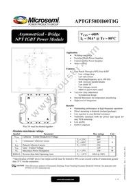 APTGF50DH60T1G Datasheet Cover