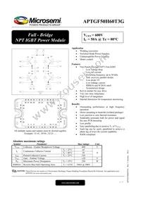 APTGF50H60T3G Datasheet Cover