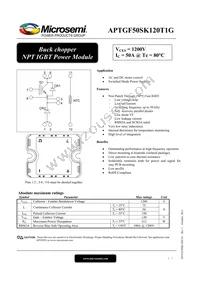 APTGF50SK120T1G Datasheet Cover