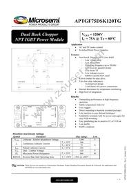 APTGF75DSK120TG Datasheet Cover