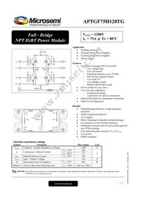 APTGF75H120TG Datasheet Cover