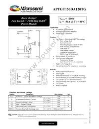 APTGT150DA120TG Datasheet Cover