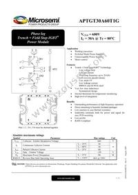 APTGT30A60T1G Datasheet Cover