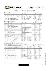 APTGT30A60T1G Datasheet Page 2