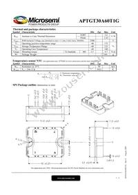 APTGT30A60T1G Datasheet Page 3