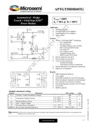 APTGT50DH60TG Datasheet Cover