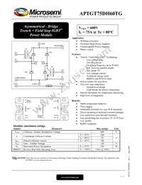 APTGT75DH60TG Datasheet Cover