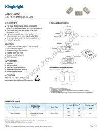 APTL3216SECK Datasheet Cover