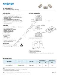 APTL3216ZGCK-01 Datasheet Cover