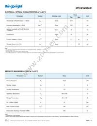 APTL3216ZGCK-01 Datasheet Page 2