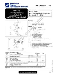 APTM100A12STG Datasheet Cover