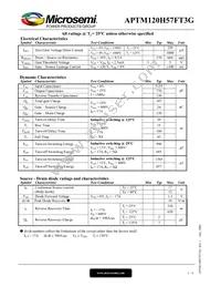 APTM120H57FT3G Datasheet Page 2