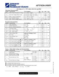 APTM20AM05FG Datasheet Page 2