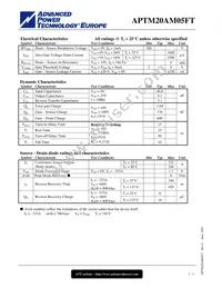 APTM20AM05FTG Datasheet Page 2