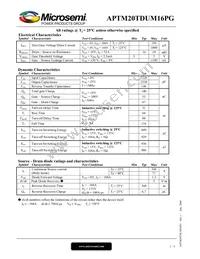 APTM20TDUM16PG Datasheet Page 2