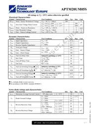 APTM20UM05SG Datasheet Page 2