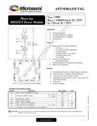 APTM50A15FT1G Datasheet Cover