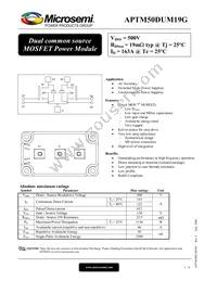 APTM50DUM19G Datasheet Cover