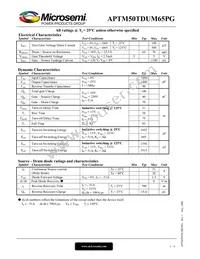 APTM50TDUM65PG Datasheet Page 2