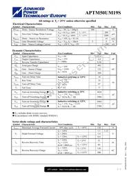 APTM50UM19SG Datasheet Page 2