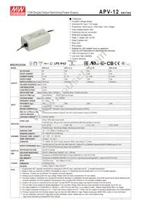 APV-12-15 Datasheet Cover