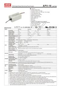 APV-16-15 Datasheet Cover