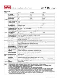 APV-8E-12 Datasheet Page 2