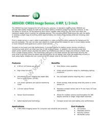 AR0430CSSC14SMRA0-DP Datasheet Cover