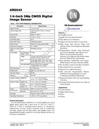 AR0543CSSC25SUD20 Datasheet Cover