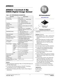 AR0833CS3C12SUAA0-DP1 Datasheet Cover