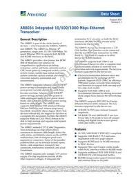 AR8031-AL1B-R Datasheet Cover