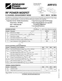 ARF473 Datasheet Cover