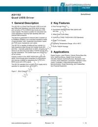 AS1152 Datasheet Cover