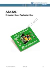 AS1326A-BTDT Datasheet Cover