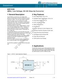 AS1330-BTDT-30 Datasheet Cover