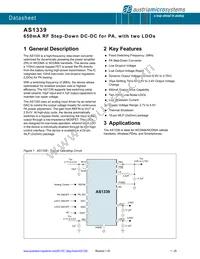 AS1339-BWLT Datasheet Cover