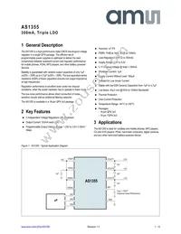 AS1355-BQFT-WGD Datasheet Cover