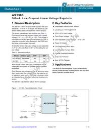 AS1363-BSTT-12 Datasheet Cover