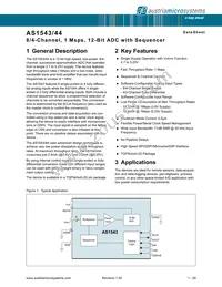 AS1543-BQFT Datasheet Cover