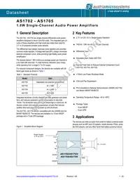 AS1702V Datasheet Cover