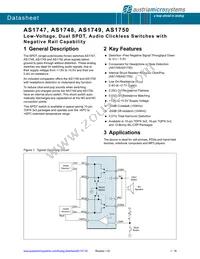 AS1747-BTDT-1K Datasheet Cover