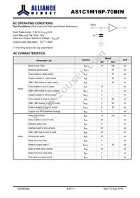 AS1C1M16P-70BIN Datasheet Page 6