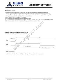 AS1C1M16P-70BIN Datasheet Page 9