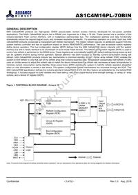 AS1C4M16PL-70BIN Datasheet Page 3