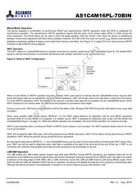 AS1C4M16PL-70BIN Datasheet Page 12