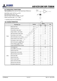 AS1C512K16P-70BIN Datasheet Page 6