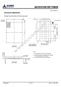 AS1C512K16P-70BIN Datasheet Page 11