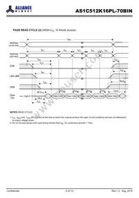 AS1C512K16PL-70BIN Datasheet Page 8