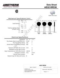 AS32 0R536 Datasheet Cover