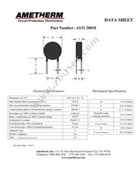 AS32 20010 Datasheet Cover